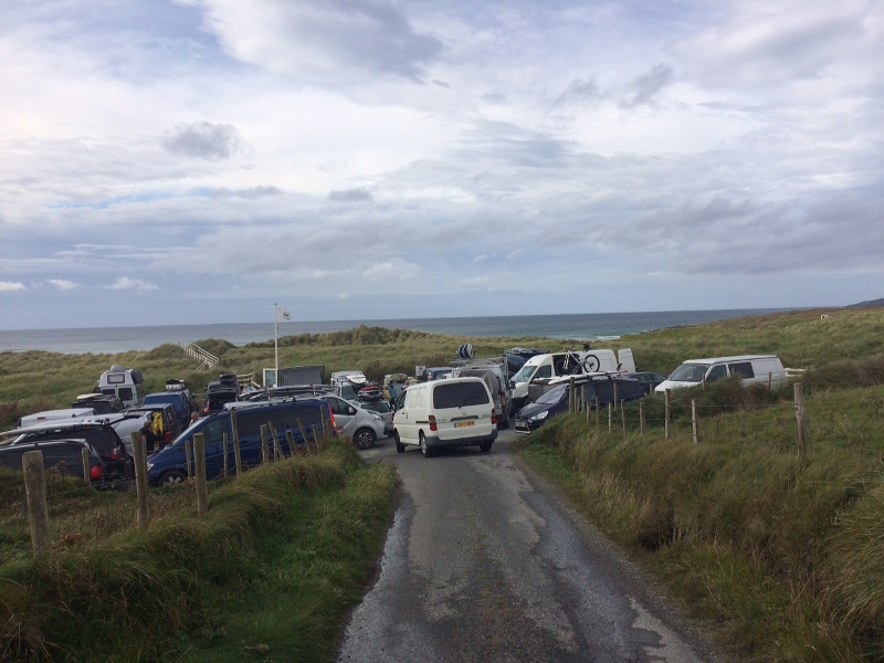 4 deep at Dooeys car park 4 deep at Dooeys car park