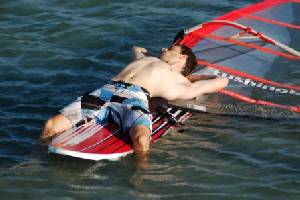 Tom Wright relaxes Egypt