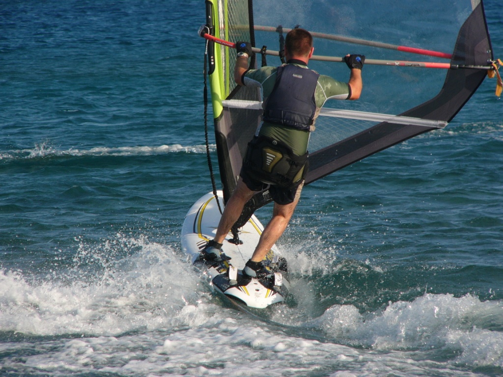 Trevor got away from the family long enough to gybe!