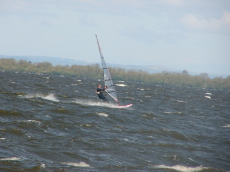 Windsurfing downhill - Lough Neagh Windsurfing downhill - Lough Neagh
