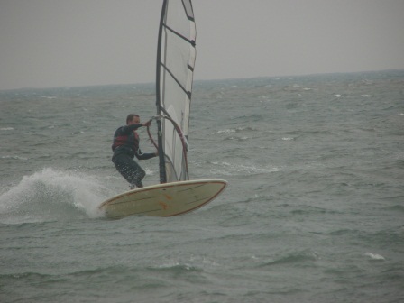 Russell goes for a gybe 1 Russell goes for a gybe 1